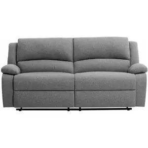 LOUNGITUDE Canapé relaxation manuel 3 places avec 2 assises XXL DETENTE en tissu ... pas cher