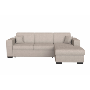 LOUNGITUDE Canapé d'angle convertible FUJI XL avec coffre en tissu - Angle Droit,... pas cher