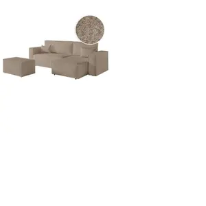 LOUNGITUDE PACK - CLARISSE - Canapé dangle convertible réversible avec... pas cher