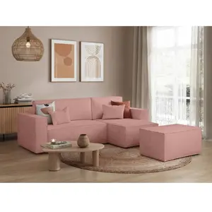 LOUNGITUDE PACK - CLARISSE - Canapé dangle convertible réversible avec... pas cher
