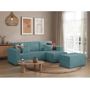 LOUNGITUDE PACK - CLARISSE - Canapé dangle convertible réversible avec... pas cher