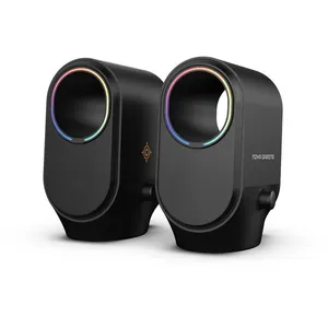 Enceintes bluetooth gaming - NOVA GAMING - Cygnus - LED RGB - Noir pas cher