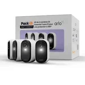 Arlo - Caméra De Surveillance 4 Caméras Extérieur 2k Essential 3 pas cher
