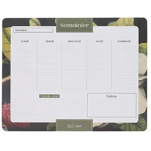 Wekelijks dagboek Kiub Bnf Voyage Fleur Blanche pas cher