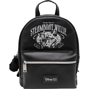 Nomadict Sac à dos Fashion Steamboat Willie - Disney - Noir - Adulte - Dos pas cher