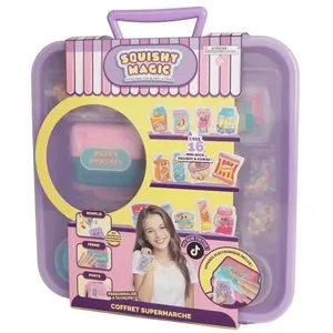 Porte-clé enfant World Trade and Technologies Squishy Magic Coffret Deluxe Kawaii Squishy Machine pas cher