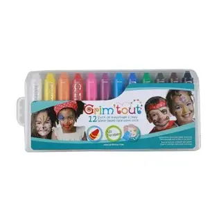 Grim'tout - Gt41883 - Boîte de 12 crayons de maquillage pas cher