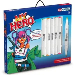 Gomanga 5 Feutres à dessin - Marqueurs à alcool - My Hero - Manga 2 pas cher