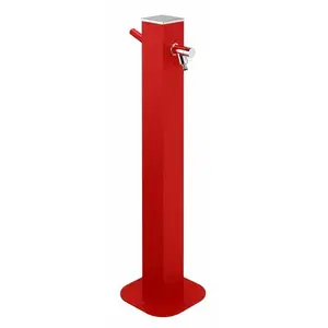 JARDINEX Fontaine de jardin aluminium - Rouge pas cher