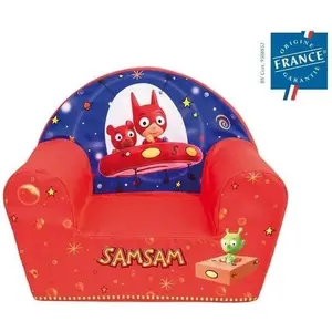 Fauteuil club enfant - FUN HOUSE - SamSam - Rouge - Intérieur - Enfant