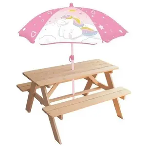 Comparateur de prix : Picknicktafel Fun House 53 x 95 x 75 cm Parasoll Eenhoorn