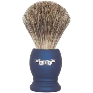 Comparateur de prix : Plisson Plisson 955801 Blaireau Pur Gris (Taille 12), Monture Bleu Nuit.