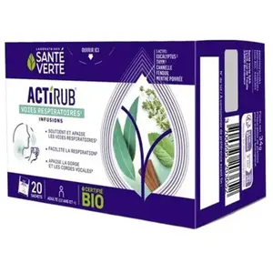 Sante verte actirub tisane respi bio 20 unités  pas cher