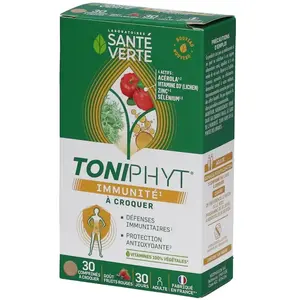 Santé Verte TONIPHYT IMMUNITE vitamines à croquer 30 comprimés pas cher