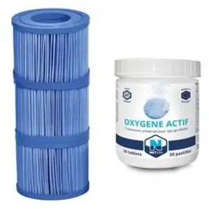 NETSPA Pack spa : 3 cartouches antibactériennes + 20 pastilles oxygène... pas cher