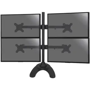 Kimex - Support de bureau pour 4 écrans moniteurs pc 13'-24' pas cher