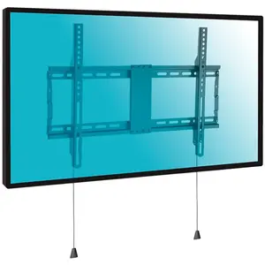 Support mural fixe - KIMEX - 37''-80'' - Système pliable - Antivol - 80 kg max pas cher