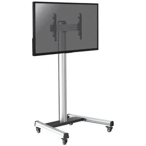 KIMEX Support sur roulettes pour écran tv 32'' - 75'' - Hauteur 175cm pas cher