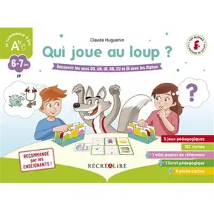 Recrealire Qui joue au loup ? Découvrir les sons OU, AN, IN, ON, EU et... pas cher
