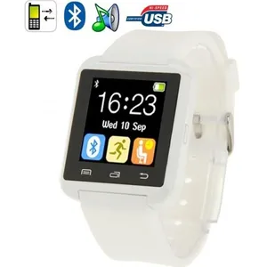 Montre Connectée Smartphone Android Kit Mains Libres Bluetooth Ecran 1.5' Blanc YONISVendu parcdiscount