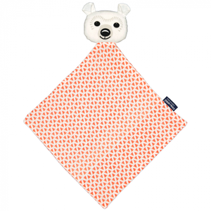 Doudou plat 28cm coton bio Ours polaire Coq en Pâte® - Doudou Coton b ... pas cher