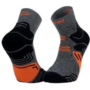BV Sport Socquette Trek Gr Mid - Lyocell Gris pas cher