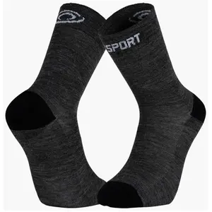 Chaussettes haute mérinos BV Sport GR Gris 45/47 pas cher