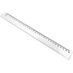 Règle plate 30 cm Waytex 931220 - Graduation en mm - Transparente pas cher