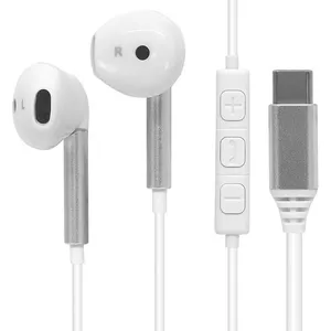 WAYTEX Écouteurs filaires USB-C blancs   Intra-auriculaires universels...
