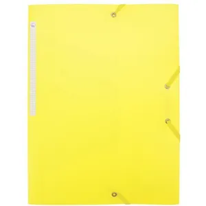 Waytex Chemise à Elastiques 3 Rabats Polypro 4,5/10e Souple et Opaque A4   Jaune 931454 1 Chemise pas cher
