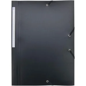 Waytex Chemise à Elastiques 3 Rabats Polypro 4,5/10e Souple et Opaque A4 Noir 931450 1 Chemise pas cher
