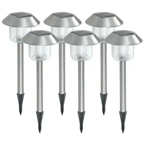 Xanlite - Pack de 6 balises solaires RVB et blanc, IP44 - PACK6SO1017 pas cher