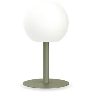 Luminaires - Xanlite - Lampe à poser boule rechargeable USB CCT - Kaki pas cher