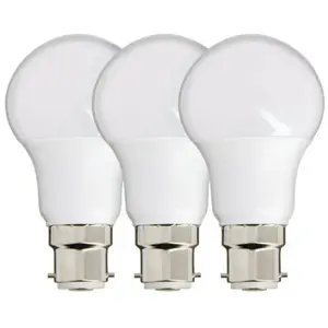 XANLITE Lot de 3 Ampoules smd led A60 Opaques, culot B22, 806 lumens, conso. 8... pas cher
