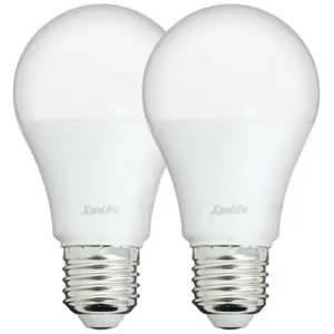 Lot de 2 ampoules led A60 - culot E27 - classique - PACK2EE806G - Xanlite pas cher