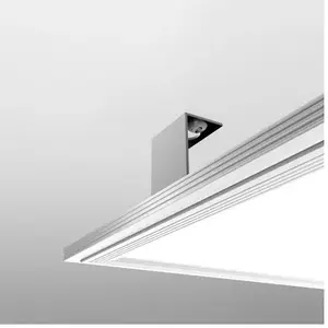 Plafonnier rectangulaire à LED - XANLITE - Ultra plat - 42 W - Gris pas cher