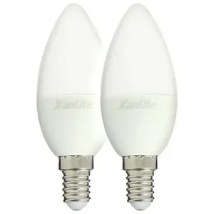 Xanlite Lot De 2 Ampoules Flamme Culot E14 - Ampoule E14 LED Angle D'É... pas cher