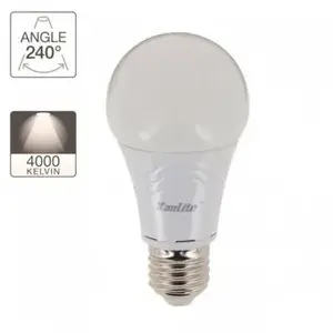 XANLITE AMPOULE LED STANDARE27 9W = 806 Lm (équivaut 60W), BLANC NEUTRE (4000K) DIMMABLE pas cher