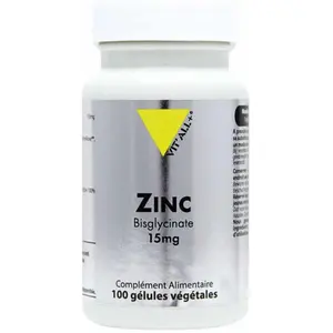 Vit'all+ Zinc Bisglycinate 15mg 100 gélules pas cher