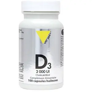 Vit'all+ Vitamine D3 2000 UI 50µg - 100 capsules huileuses pas cher