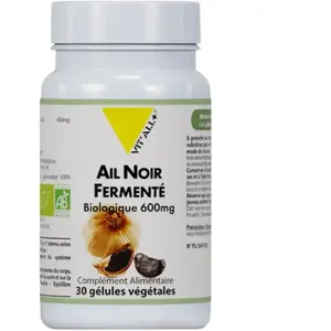 Vit'all+ Ail Noir Fermenté 600mg Bio 30 gélules végétales pas cher