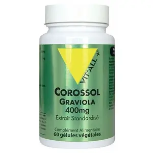 Vit'all+ Corossol Graviola 400mg 60 gélules végétales pas cher