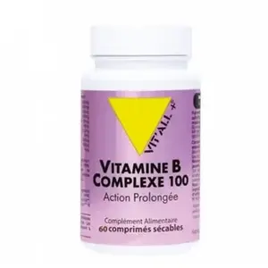 Vit'all+ Vitamine B Complexe 100 60 comprimés sécablesVendu paratida-sante-discount-fr