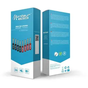 Pack de 8 fiches banane Real Cable Noir et Rouge pour une connexion au... pas cher