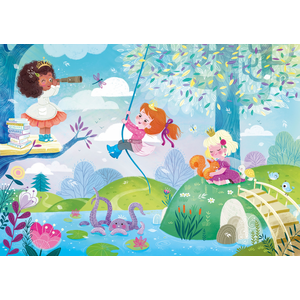 Puzzle Michèle Wilson Puzzle en Bois Découpé à la Main - Princesses Modernes Michele-Wilson-K1122-24 pas cher