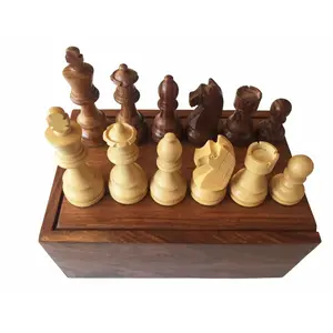Pmwd pieces echecs bois PIECES ECHECS 95MM SHE. CLASS WILSON JEUX Bois Multicolore pas cher