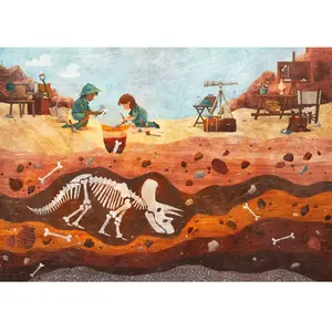 Puzzle Michèle Wilson Fouille des Dinosaures Michele-Wilson-K1224-50 pas cher