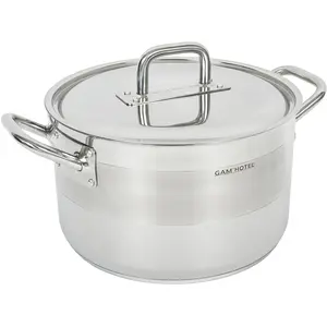 GAM'HOTEL Marmite en inox 18/8 GamHotel 32 cm - GamHotel Qualité Pro Argenté pas cher