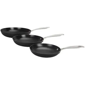 LAGUIOLE CUISSON - Set de 3 poêles noir 20/24/28cm - AirIron pas cher