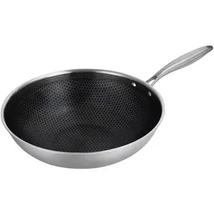 LAGUIOLE CUISSON - Wok 32cm triplex - BlackSteel pas cher